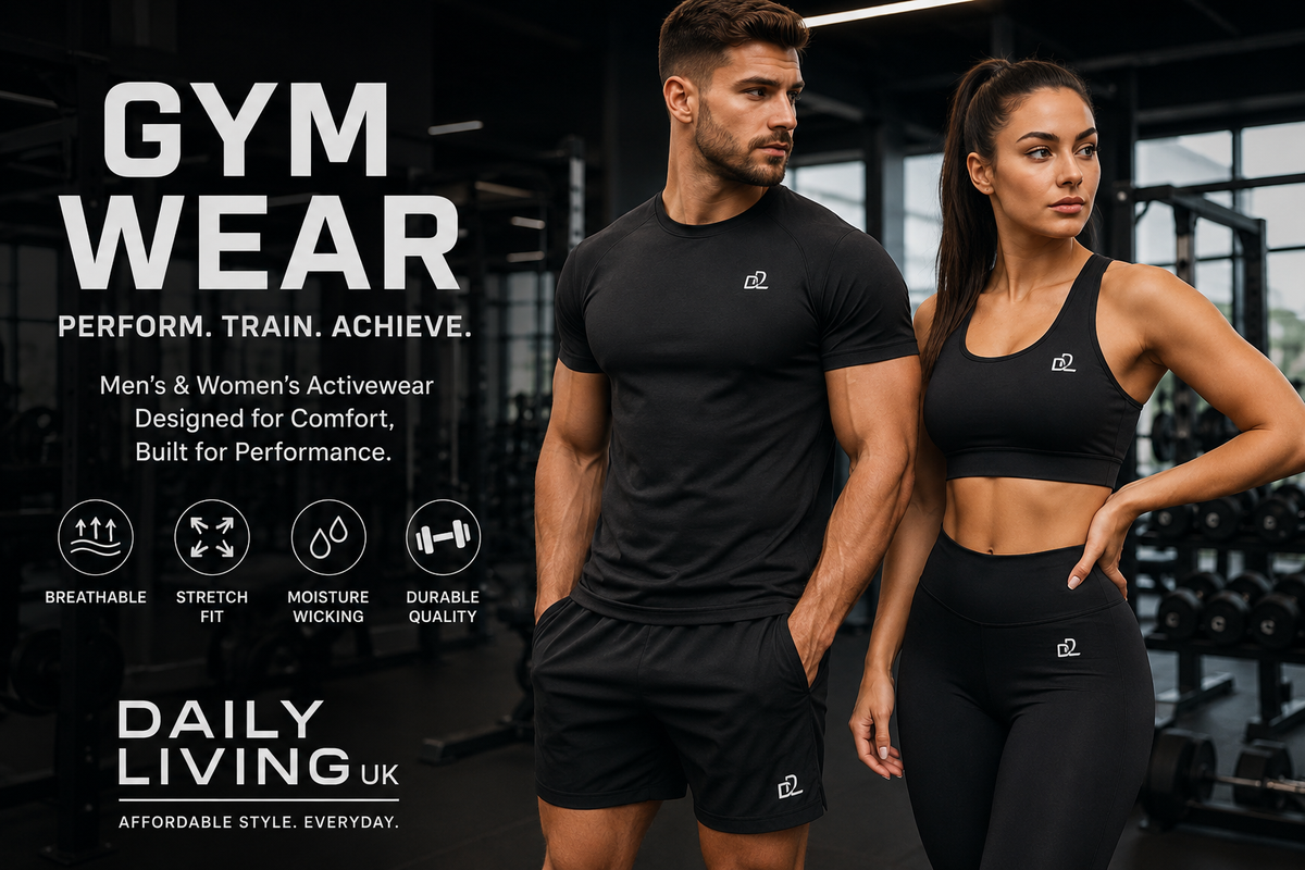 Gym Wear UK | Men's & Women's Activewear & Fitness Clothing | Daily Living UK