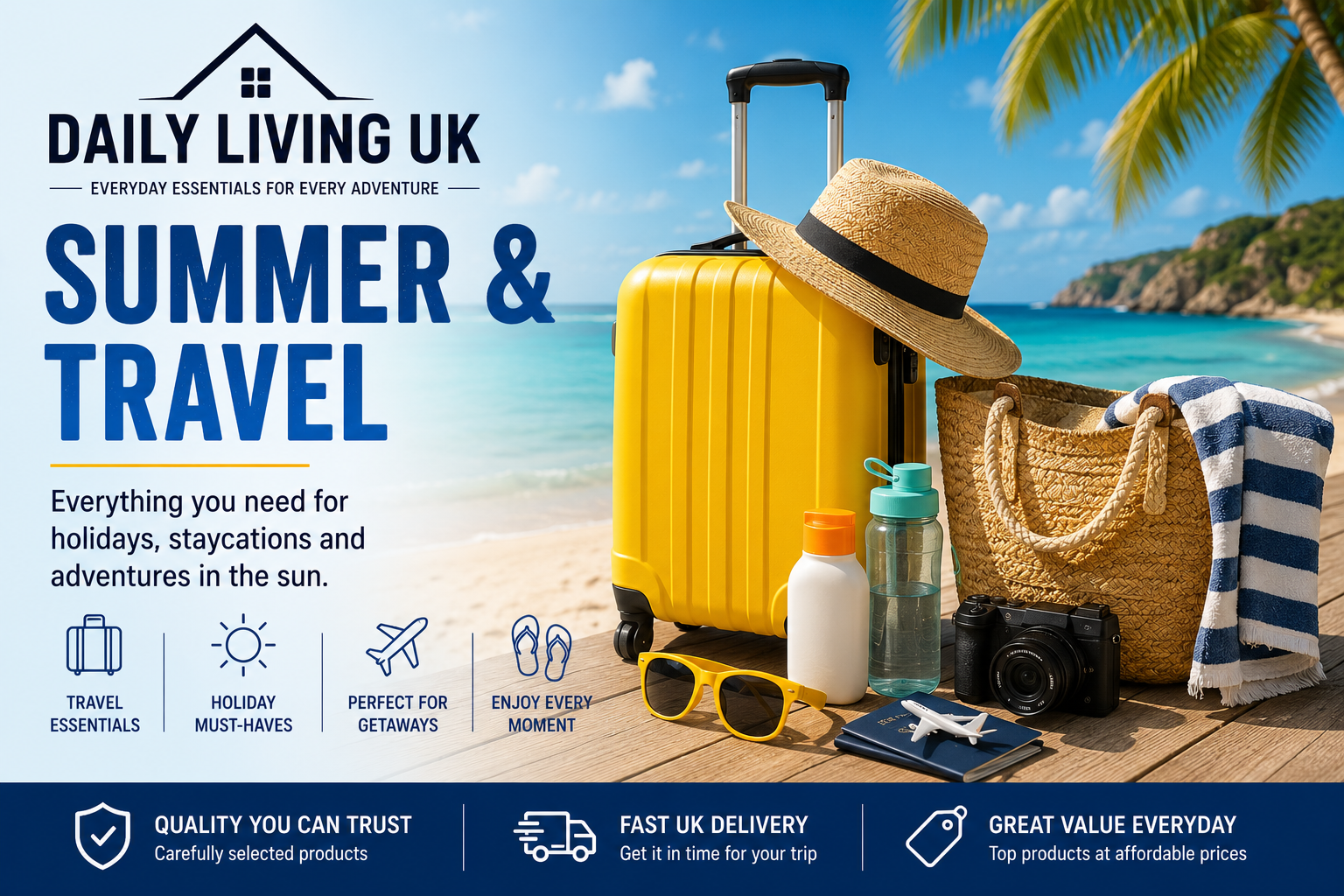 Summer & Travel Essentials UK | Holiday Accessories & Outdoor Products – Daily Living UK
