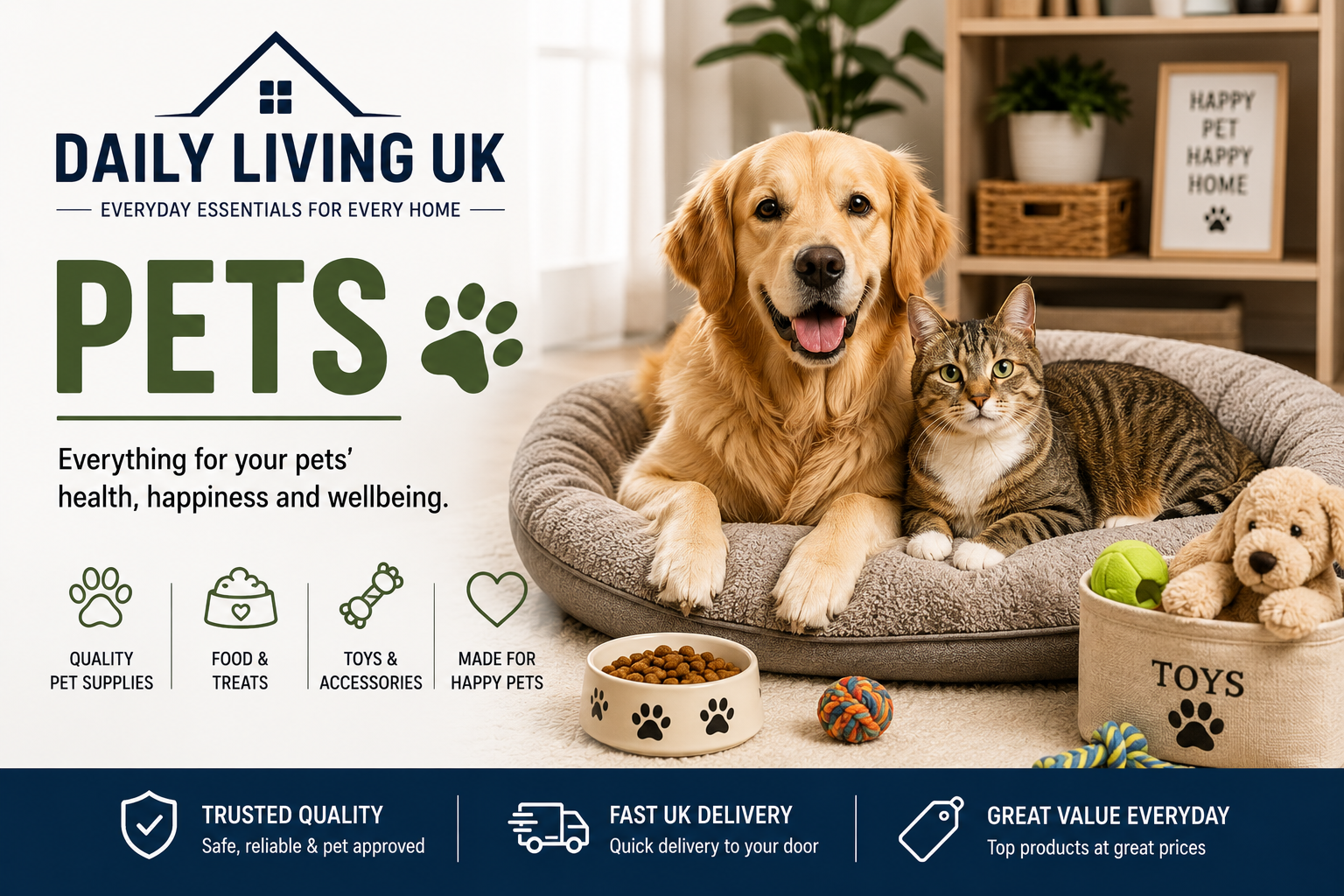 Pet Supplies UK | Dog, Cat & Pet Accessories – Daily Living UK