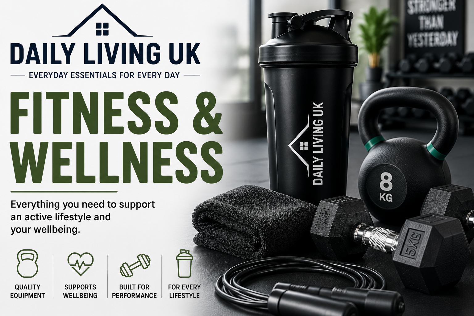Fitness & Wellness Products UK | Gym, Health & Exercise Essentials – Daily Living UK