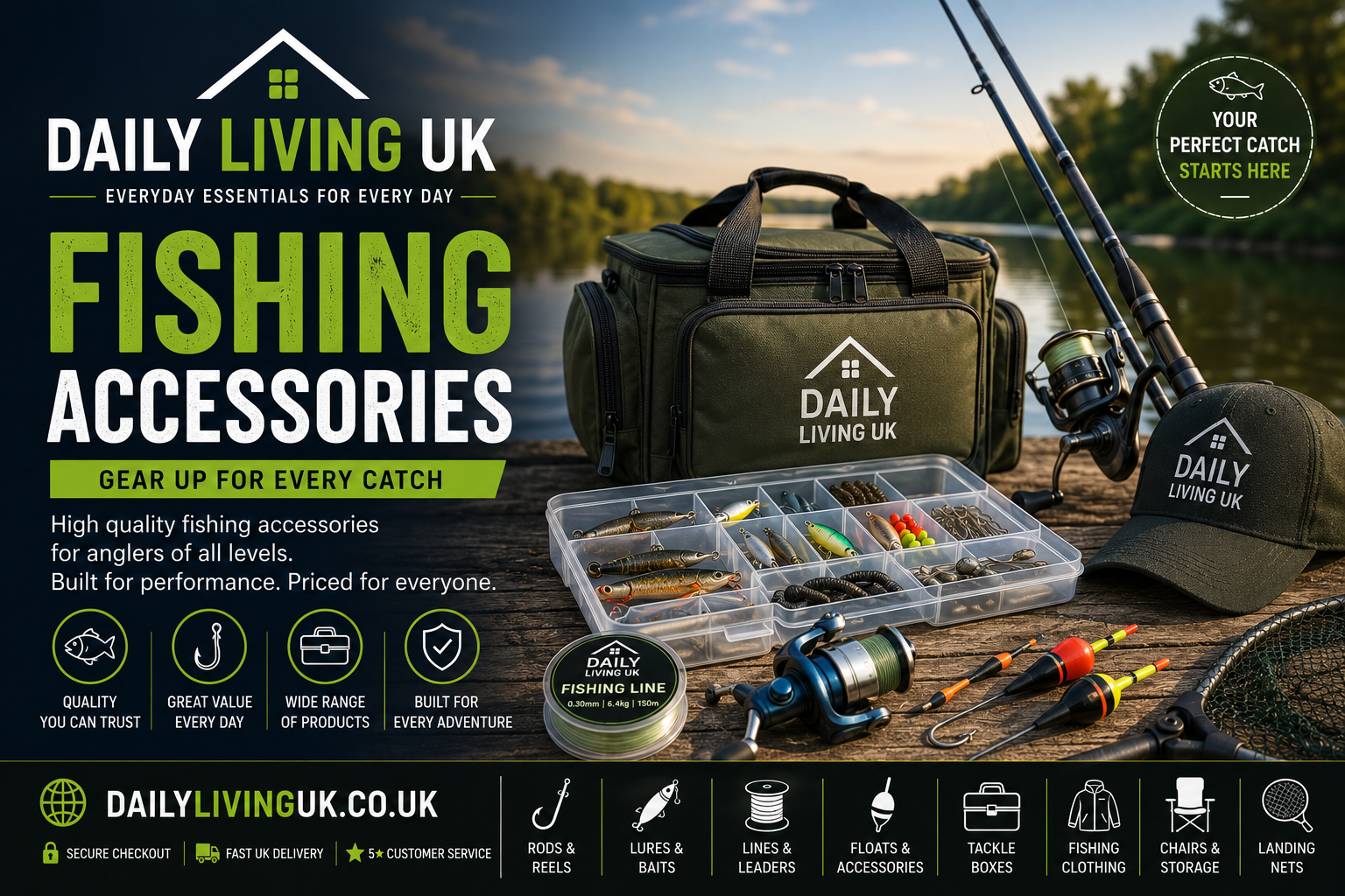Fishing Accessories UK | Angling Essentials | Daily Living UK