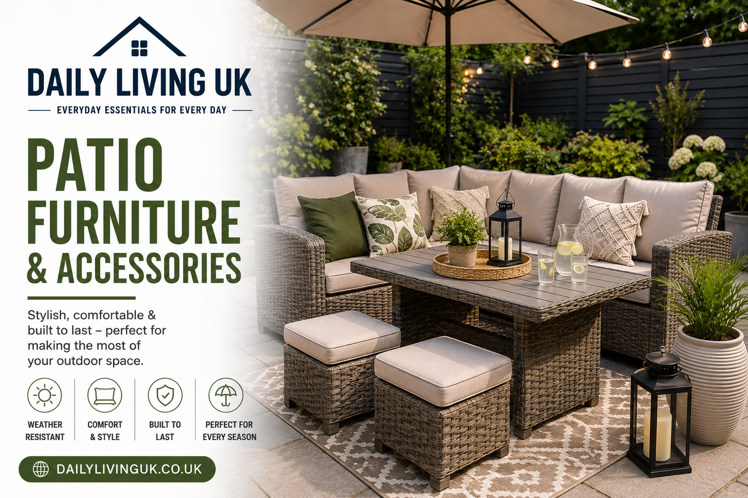 Patio Furniture & Accessories UK | Outdoor Living Essentials – Daily Living UK
