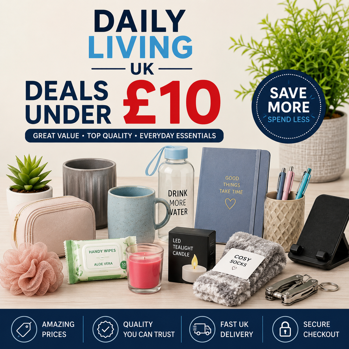Deals Under £10 | Affordable Home, Gifts & Essentials – Daily Living UK