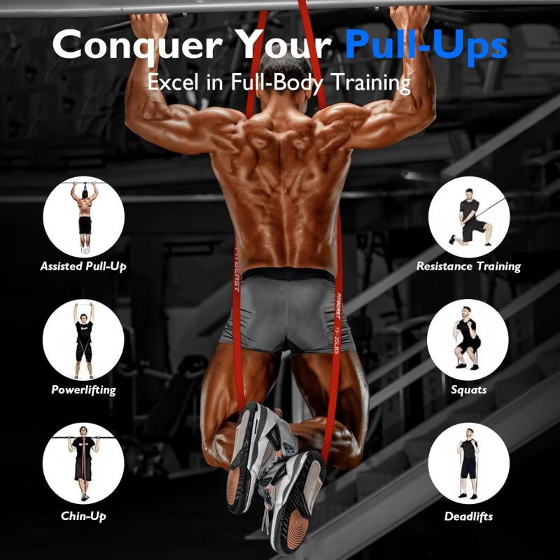 Resistance Bands Heavy Duty Set Gym Exercise Assisted Pull Up Fitness Workout Secondary image