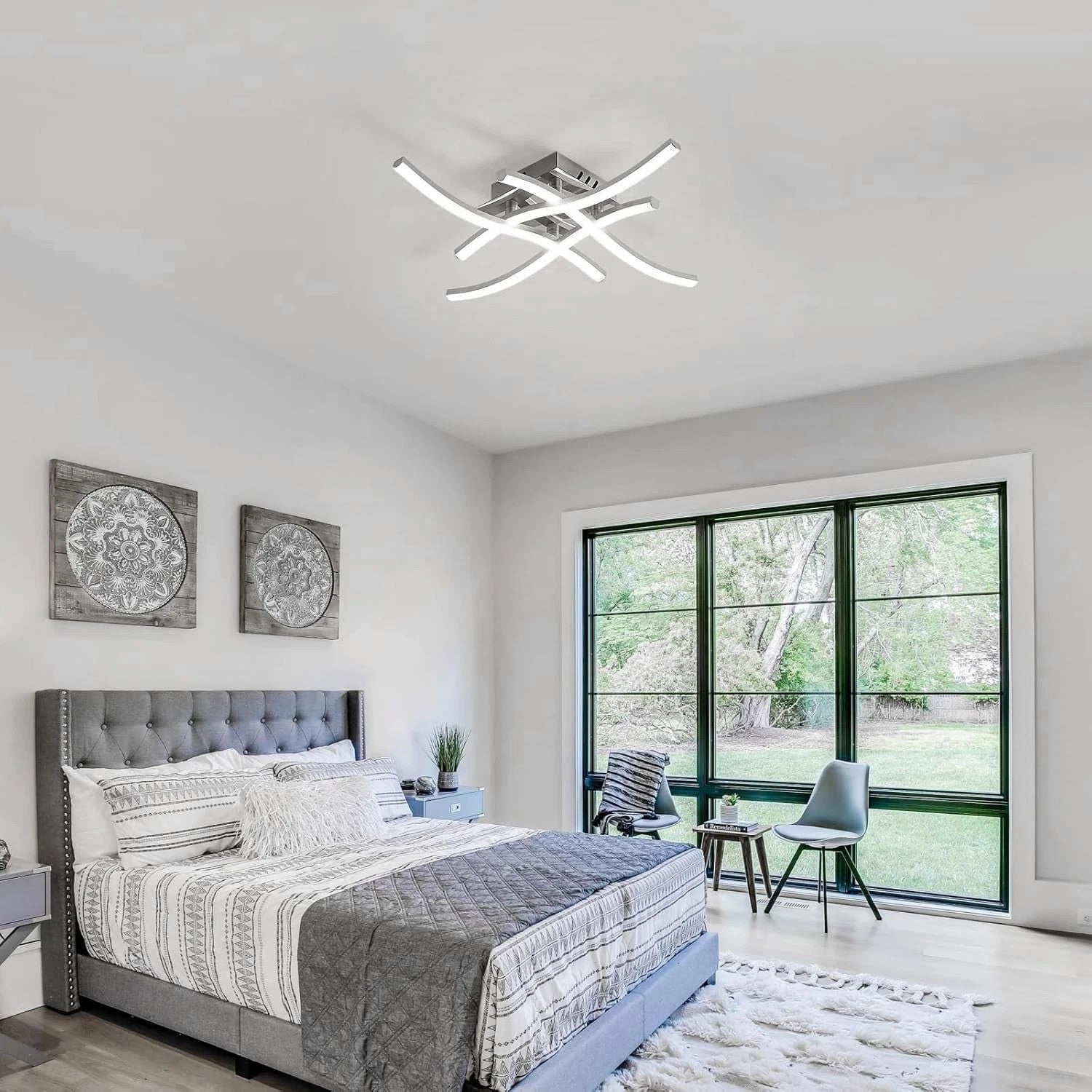 40W Dimmable LED Ceiling Light with Remote Control Secondary image
