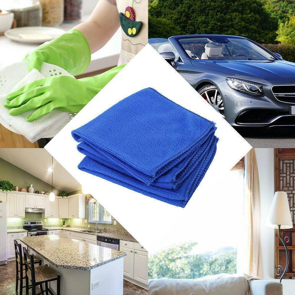 50X LARGE MICROFIBRE CLEANING AUTO CAR DETAILING SOFT CLOTHS TOWEL DUSTER WASH Secondary image