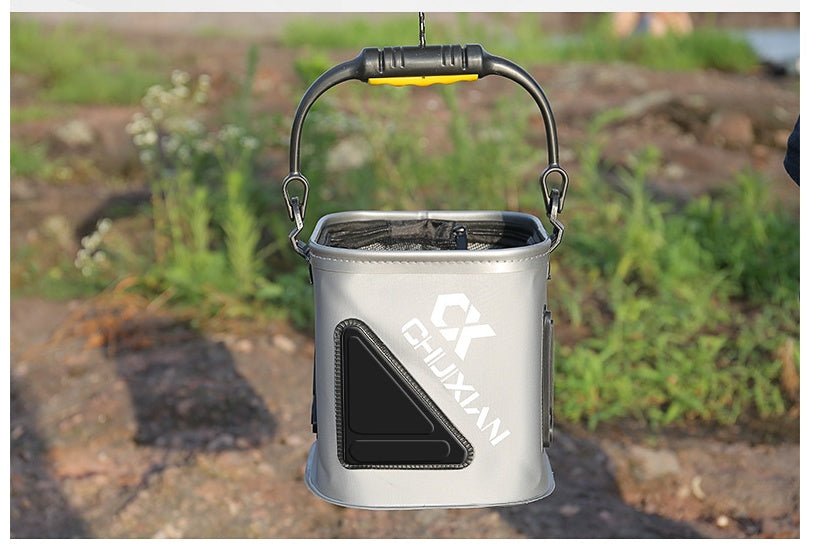Fishing bucket with rope eva thickened fish bucket folding fish live fish box small fishing barrel fishing gear Secondary image