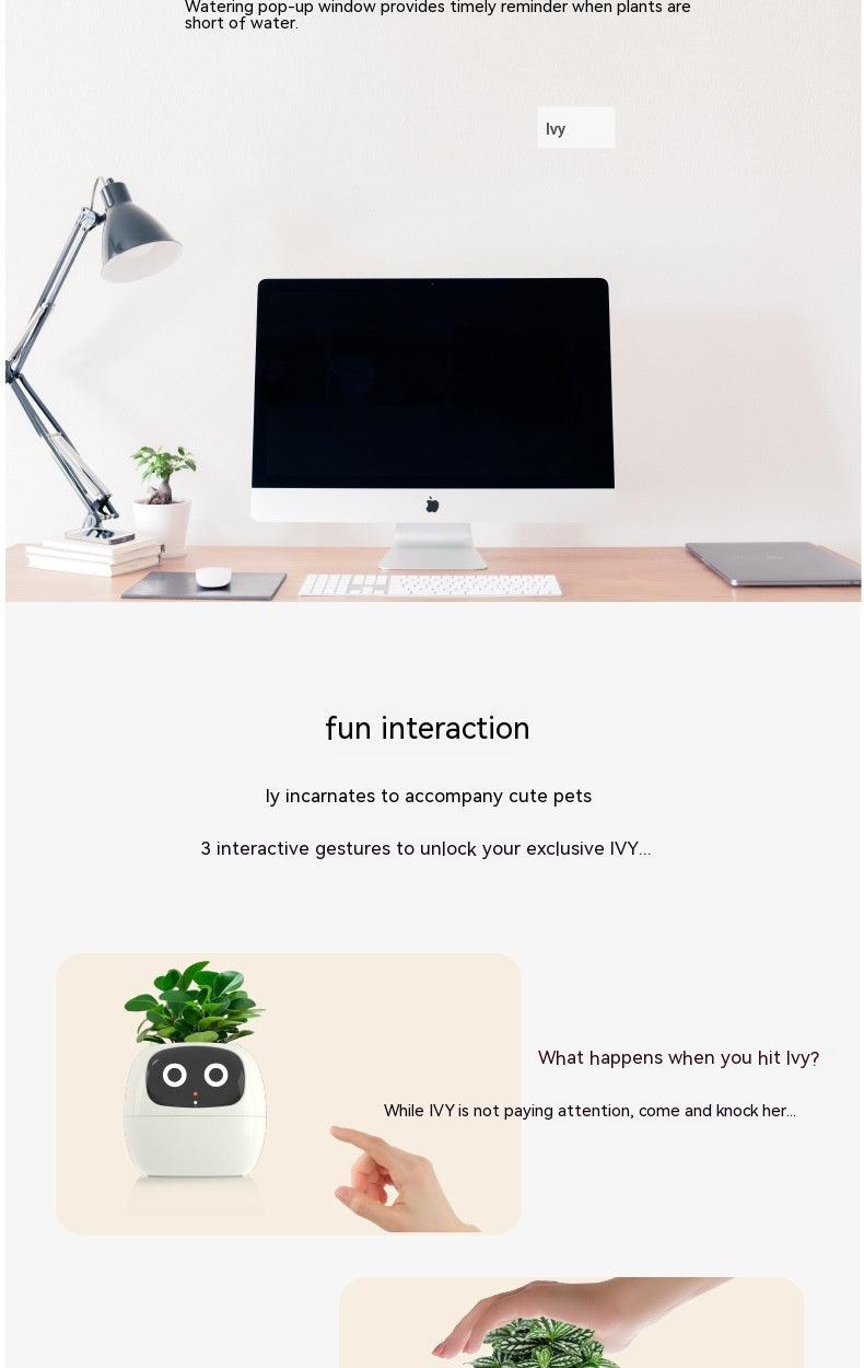 Smart Planter Endless Fun Over 49 Rich Expressions 7 Smart Sensors And AI Chips Make Raising Plants Easy And Fun Secondary image