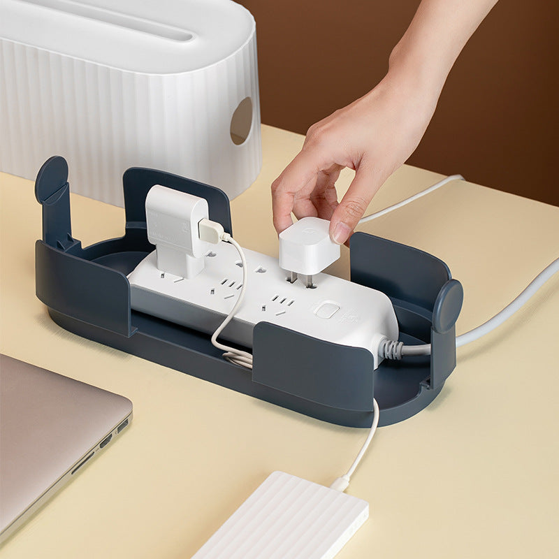 Power Strip Wire Case Cable Storage Box Anti Dust Charger Socket Organizer Network Line Storage Bin Charger Wire Management Secondary image