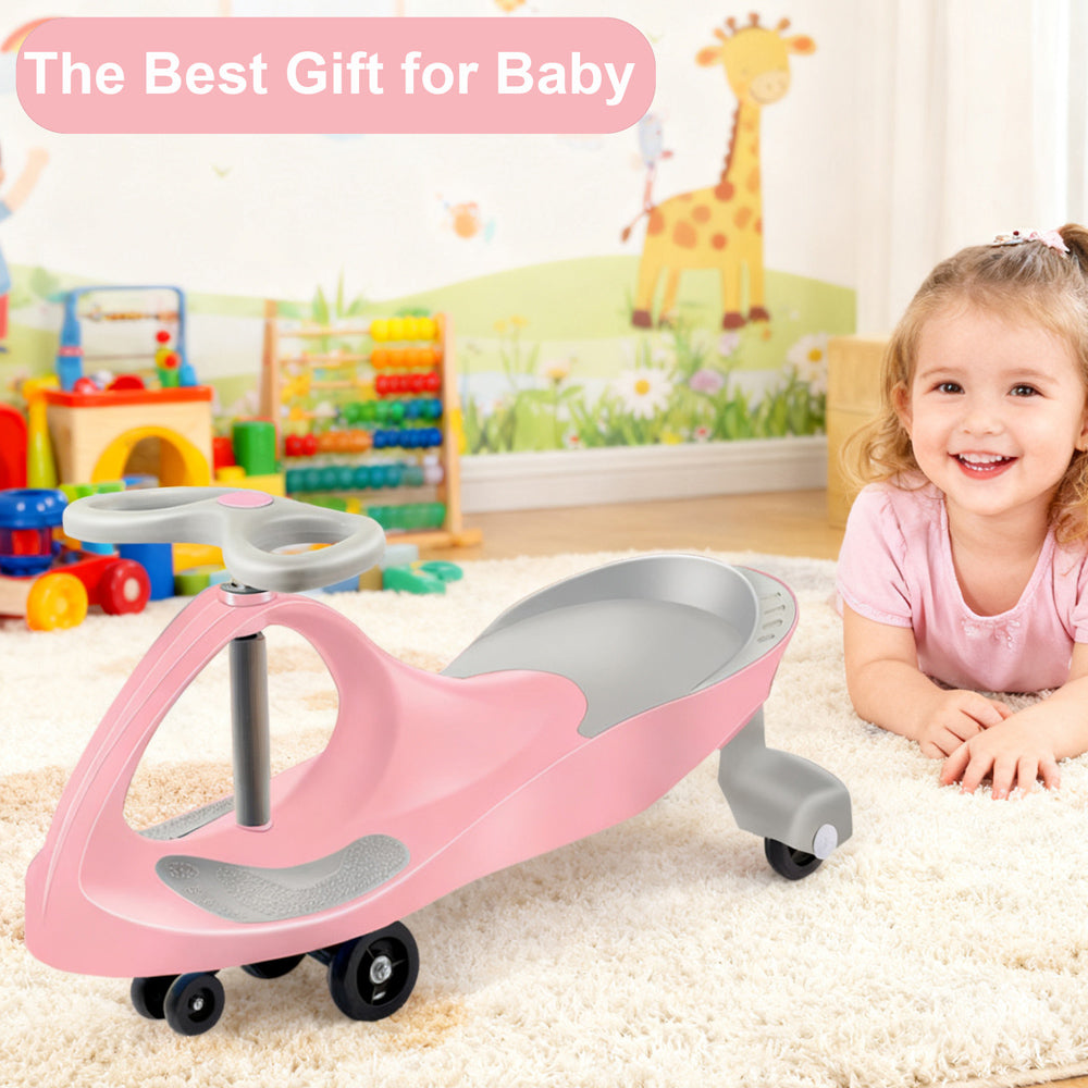 Swing Car Ride On Swivel Scooter Childrens Toy Kids Wiggle Gyro Twist & Go Gift Secondary image