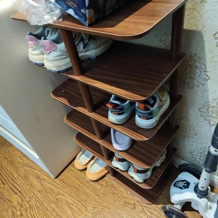 8 Tier Vertical Shoe Rack Tall Shoe Tower Storage Shelf Organizer Shoe Tower Secondary image