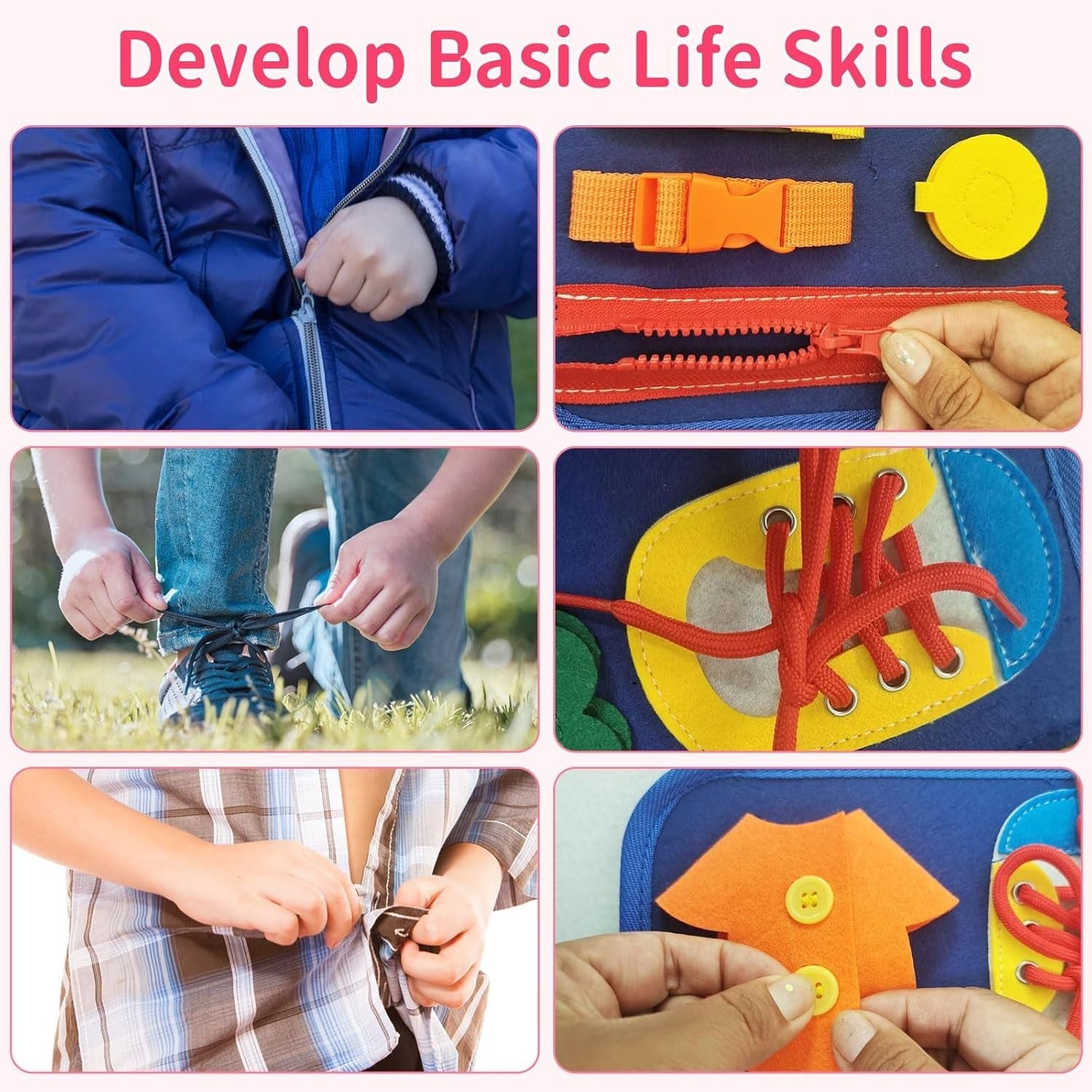 Toddler Busy Board Intelligence Learning Toys Sensory Montessori Book Kids Game Secondary image