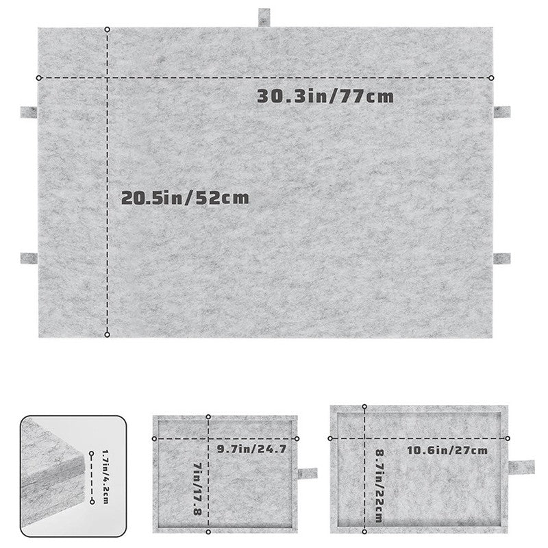 Felt Jigsaw Puzzle Board Portable Puzzle Storage-Table W  6 Slid Drawer 1o00pcs Secondary image