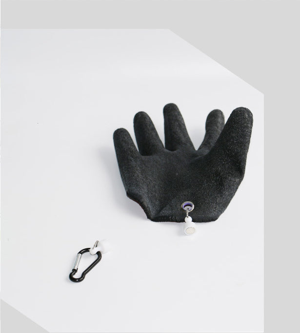 Fishing Gloves Anti-Slip Protect Hand From Puncture Scrapes Fisherman Professional Catch Fish Latex Hunting Gloves Left Right Secondary image