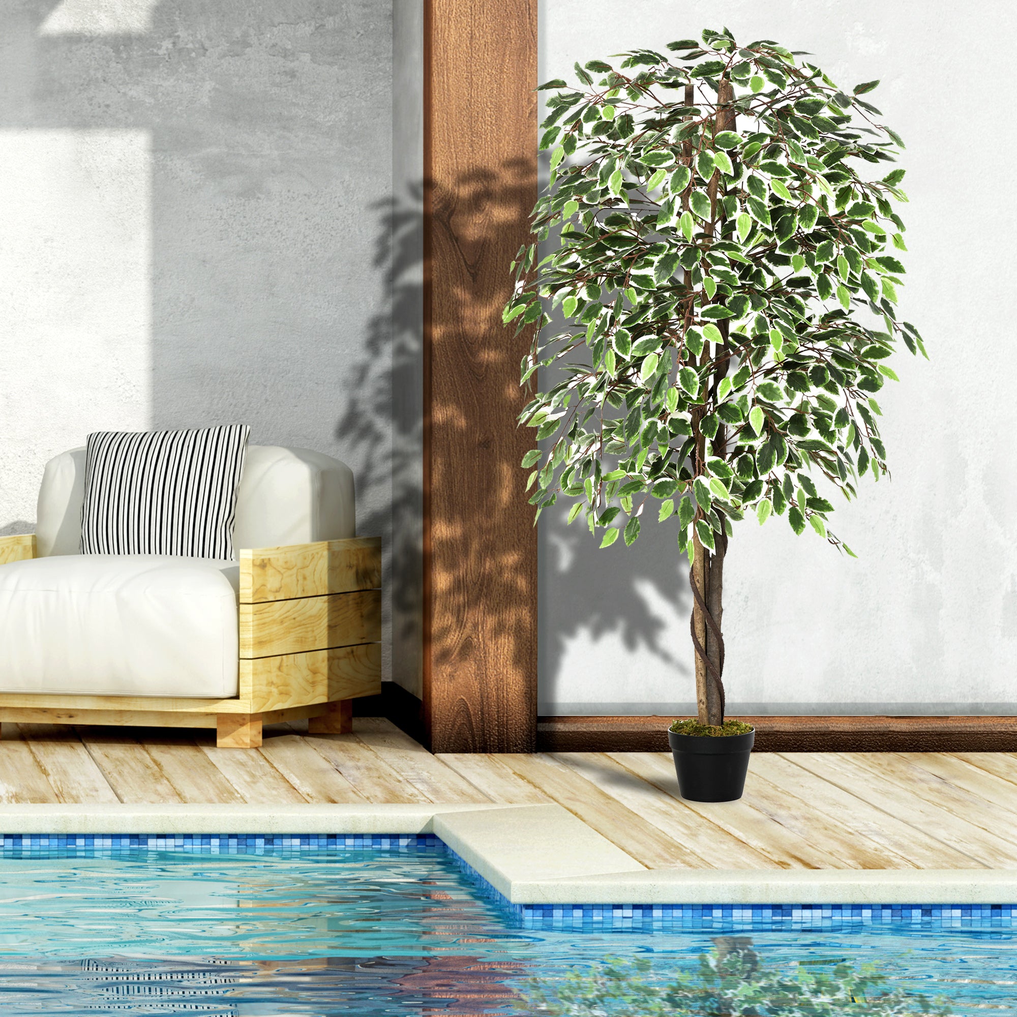Artificial Plant In Pot, Fake Plant For Home Indoor Decor, 160cm, Green Secondary image