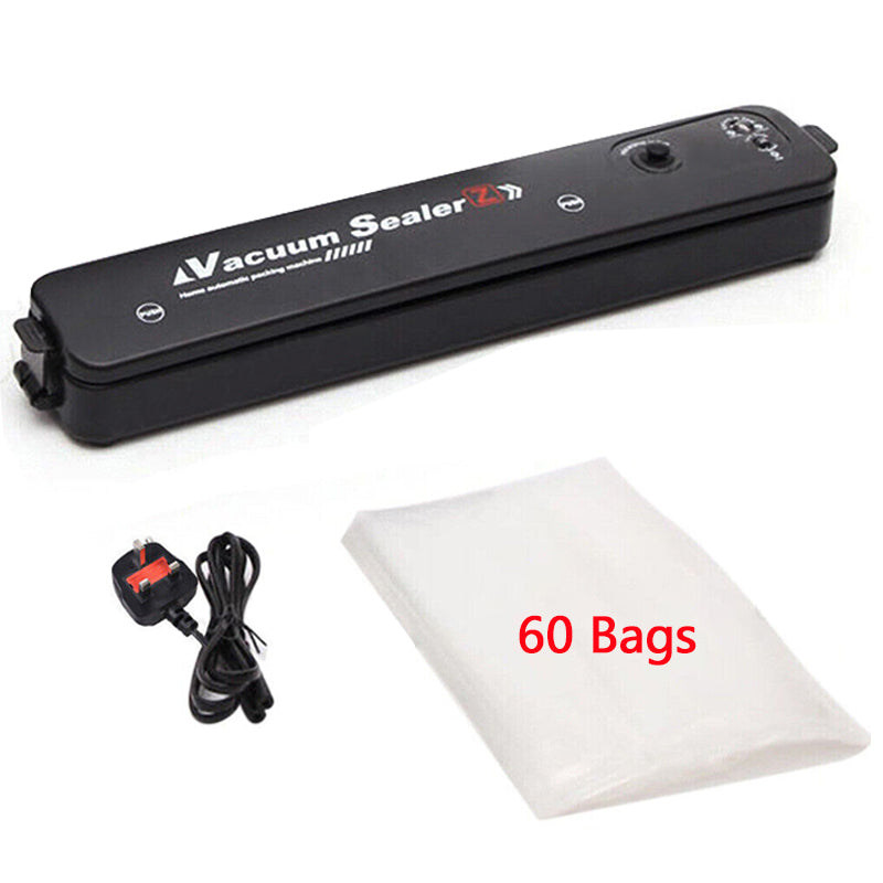Vacuum Food Sealer Automatic Manual Sealer Dry Wet Pack Machine With 60 Bags UK Secondary image