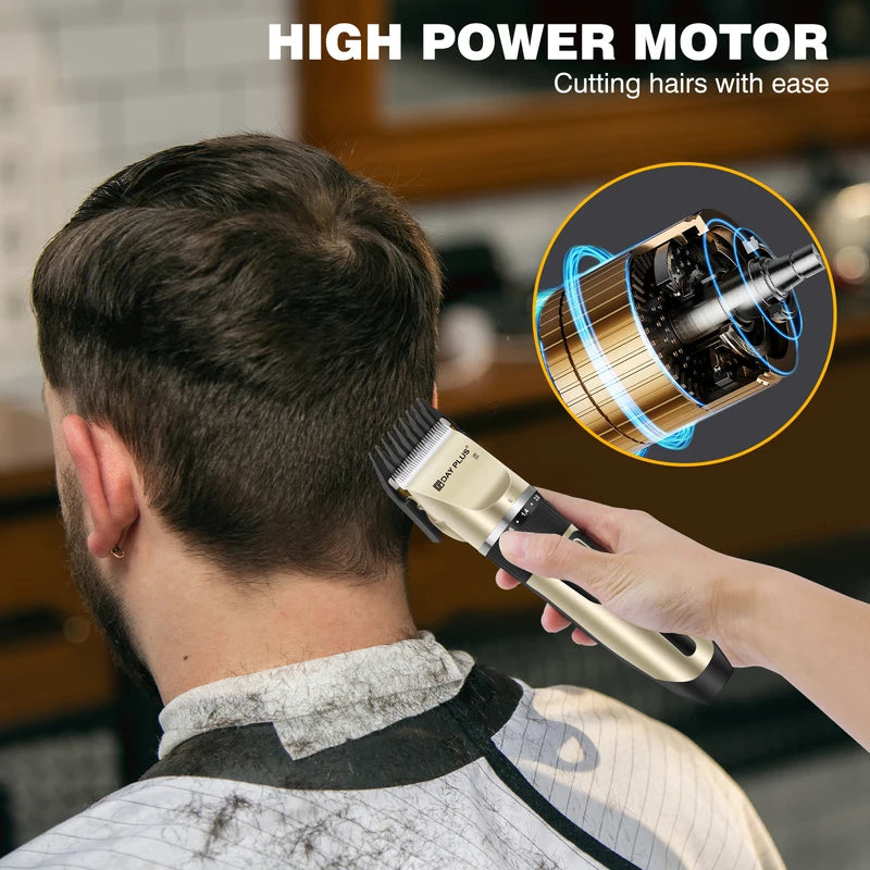 Professional Hair Trimmer, All-in-1 Body Hair Trimmer, Cordless Precision Trimmer, 90 Minutes Ultrasonic Sharp Blade for Men, Ki Secondary image