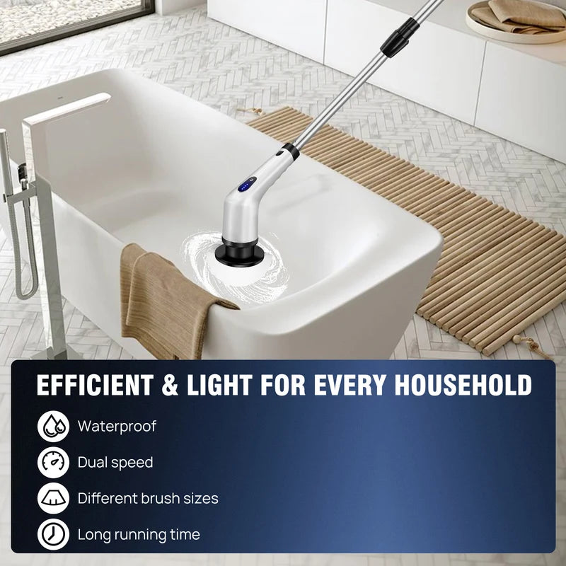 Electric Spin Scrubber with 9 Brush Heads – Cordless Bathroom Cleaner Secondary image