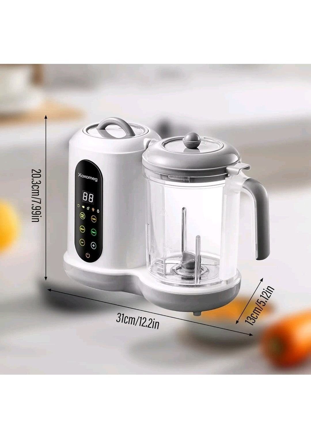 Baby Food Maker With Steamer Blender Auto Clean LED Touch Panel UK Secondary image