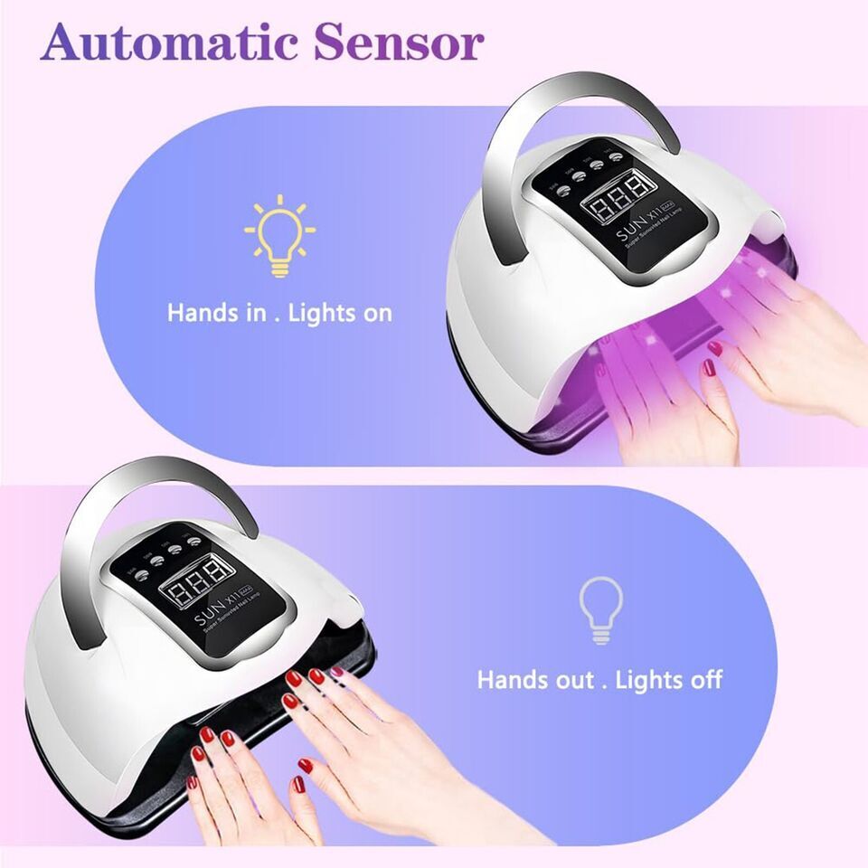 280W UV Nail Lamp Tool 66LED Professional Polish Dryer Gel Acrylic Curing Lights Secondary image