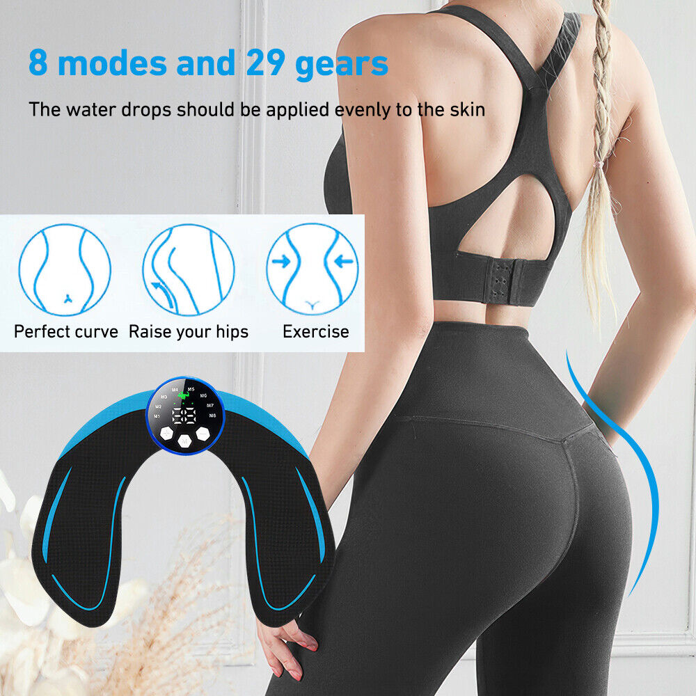 EMS Abdominal Muscle Toning Trainer ABS Stimulator AB Hip Arm Toner Fitness Belt Secondary image
