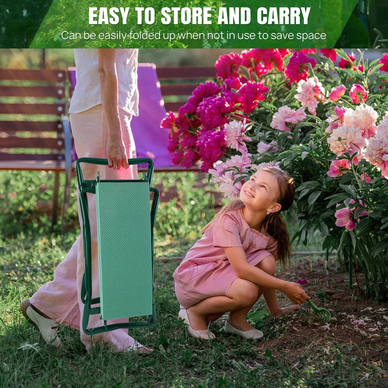 2-In-1Garden Kneeler And Seat,Wide Soft Knee Pads, Heavy-Duty Foldable Gardening Bench Chair ,Gardening Gifts For Friends,Family Secondary image