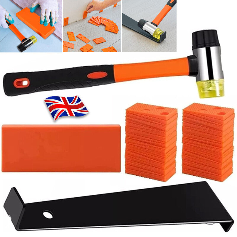 Laminate Wood Floor Fitting Installation Wooden Kits 60 Spacers Home DIY Tool Secondary image