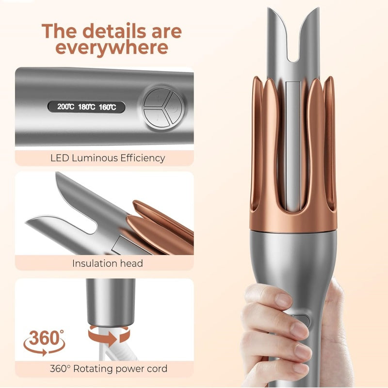 Hair Curler, Portable Automatic Curling Iron With Anti-Scald Design Secondary image