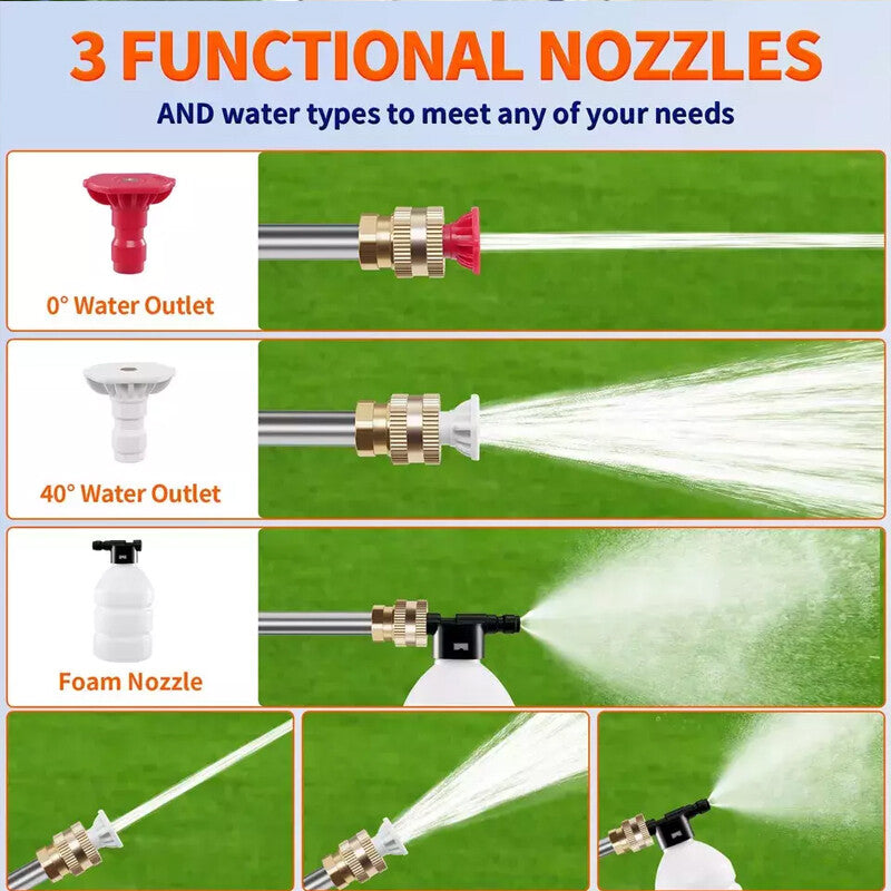 Cordless High-Pressure Car Washer with 2 Batteries – Portable Jet Cleaning Gun Secondary image