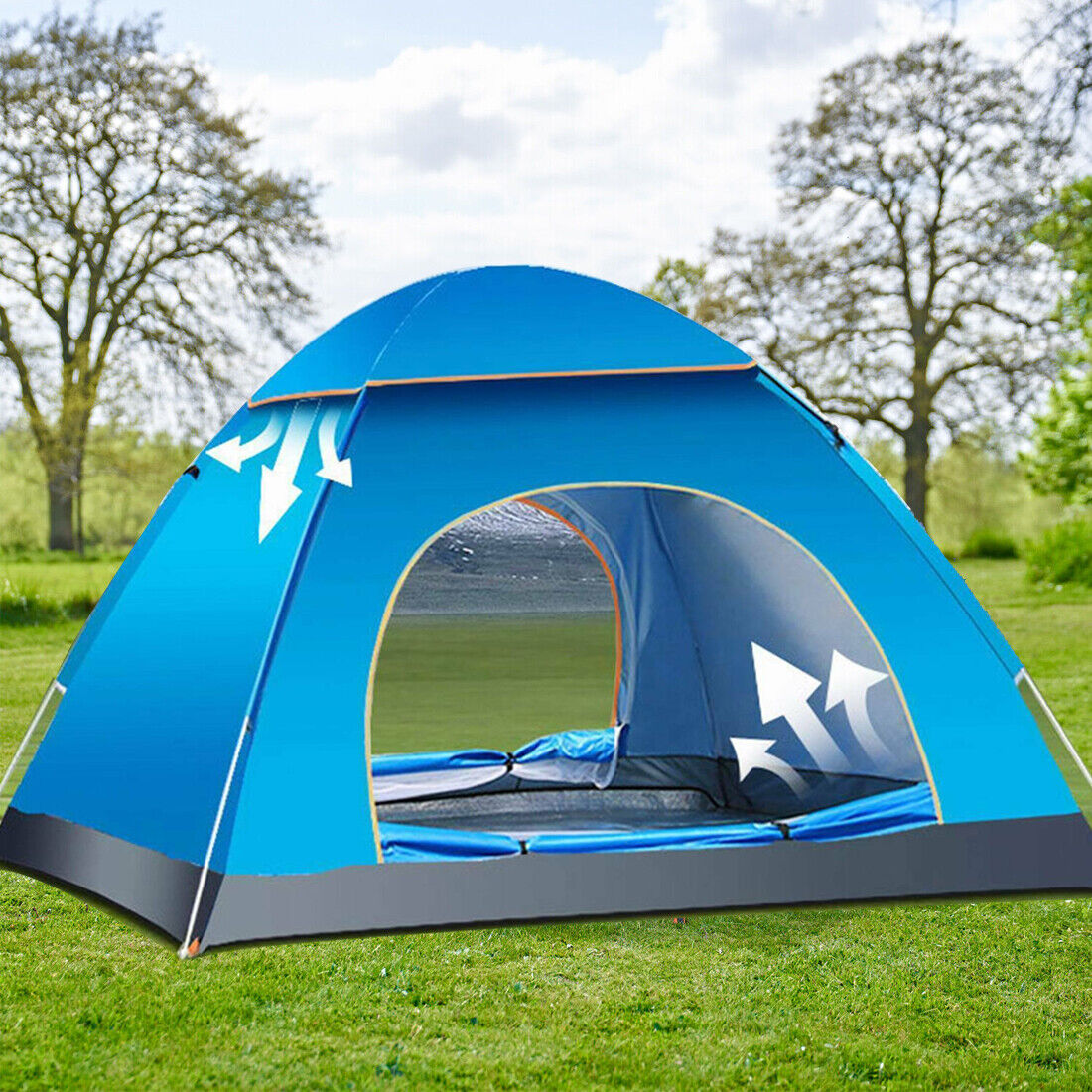 3-4 Person Automatic  Up Outdoor Hiking Camping Tent Waterproof UV Protection Secondary image