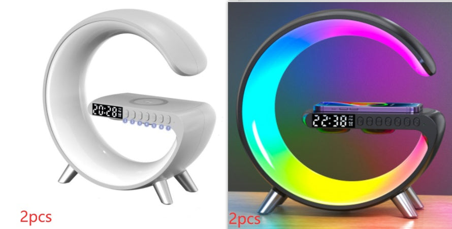 New Intelligent G Shaped LED Lamp Bluetooth Speake Wireless Charger Atmosphere Lamp App Control For Bedroom Home Decor Secondary image