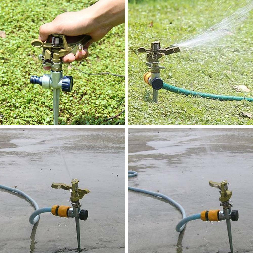 360  Rotating Water Sprayer Garden Lawn Farm Watering Irrigation Sprinkler UK Secondary image