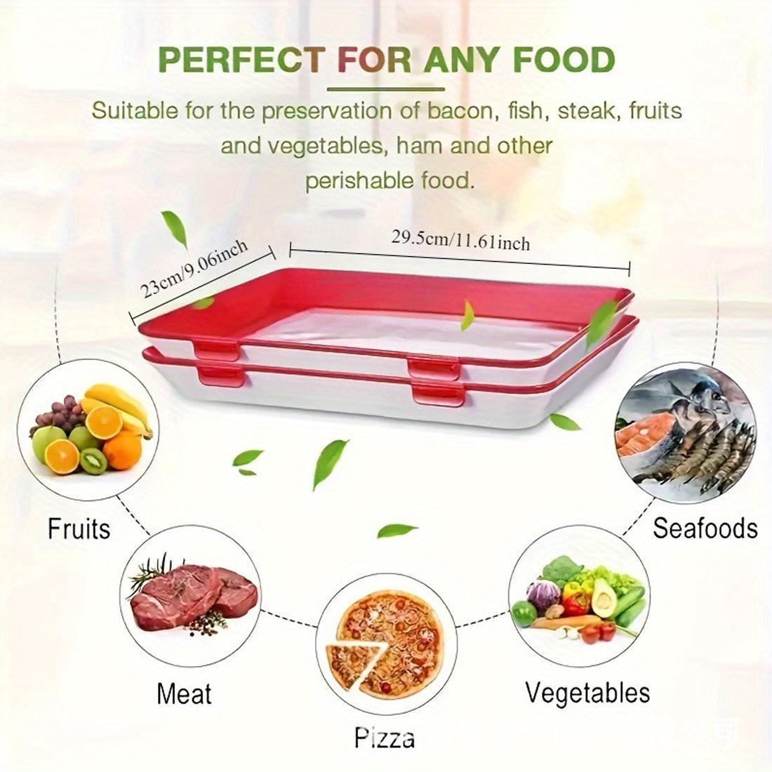 Reusable Food Preservation Trays – 4/6 Pack | Daily Living UK Secondary image