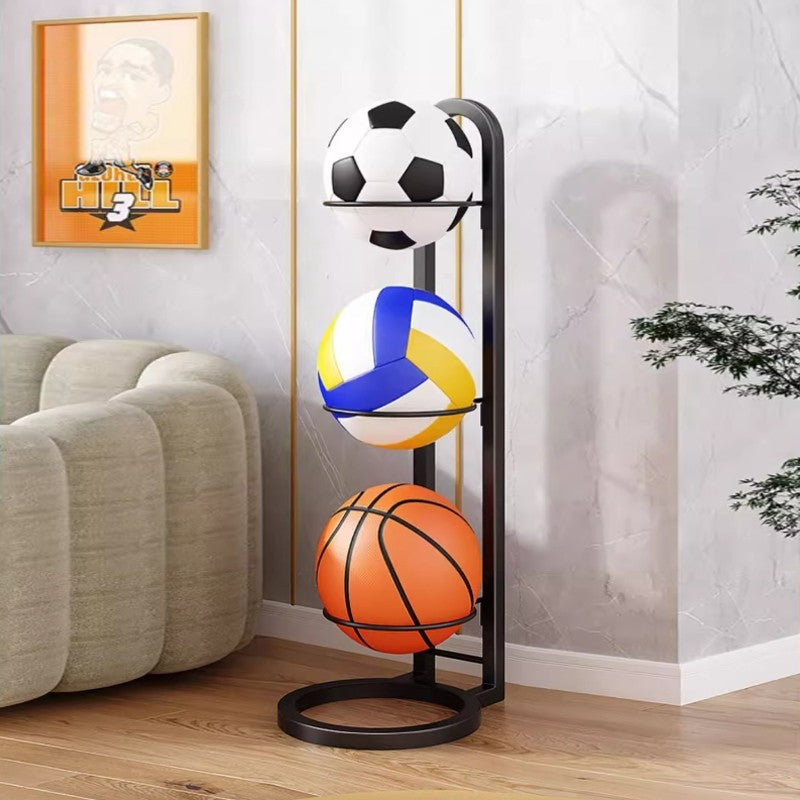 Basketball Ball Storage Rack Football Volleyball Basket Stand Holder Organizer Secondary image